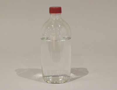 硝子瓶（細口透明）キャップ付　テフロンフィルムパッキン仕様